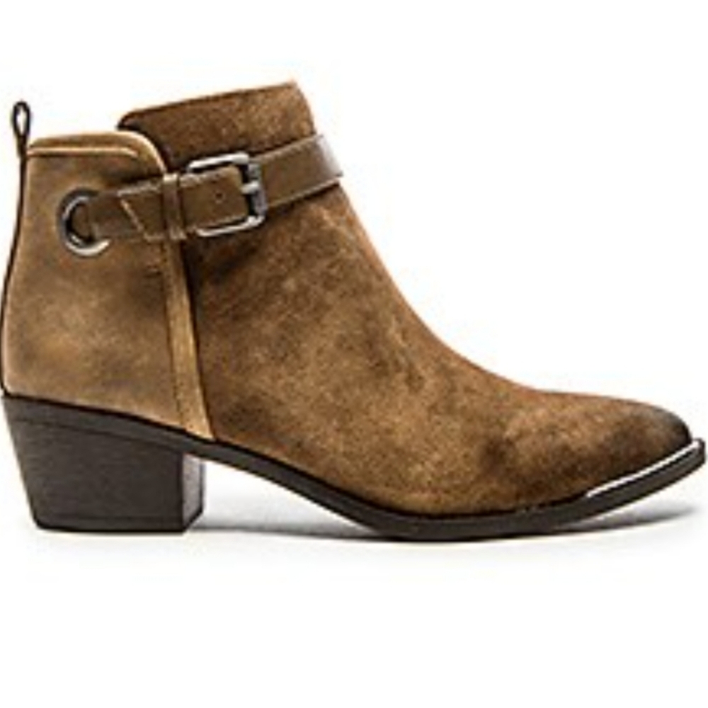 Sam Edelman Circus Harlow Leather Western Ankle Boots Size 7.5 Classic Bohemian